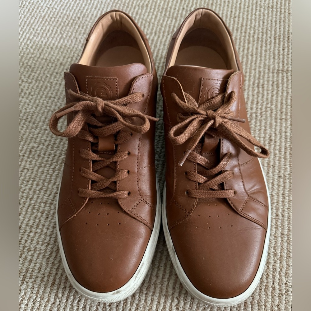 Greats Brown Leather Sneakers with Classic Design